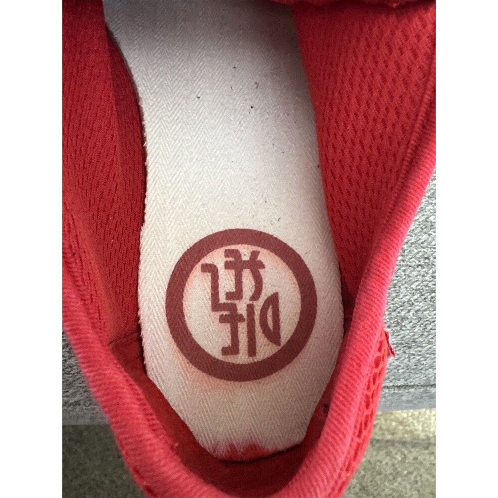 Diesel Sneakers Red Mesh Low Top Lace-Ups Logo Rubber Bottom With Map Size 7.5 - Picture 12 of 16